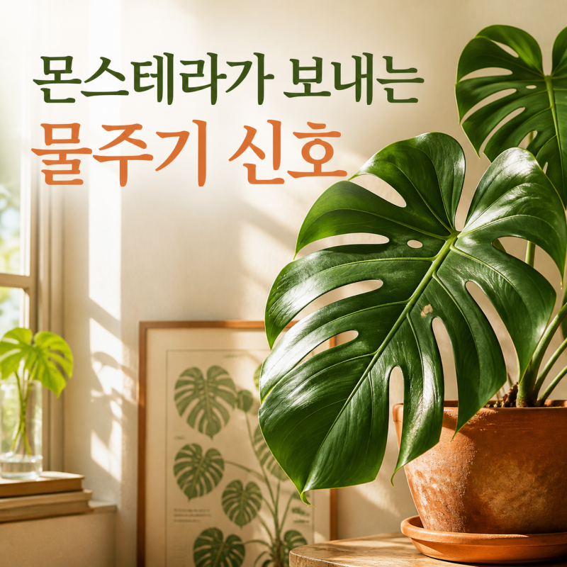 몬스테라 물주기, 잎이 보내는 신호와 가지치기 키우기 핵심
