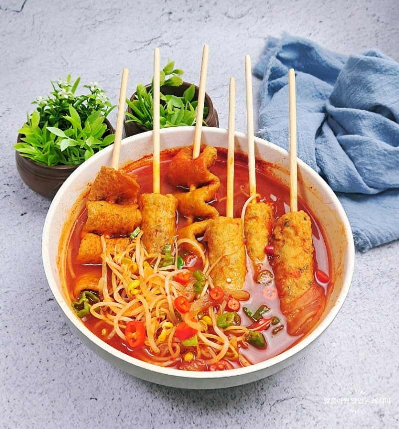 매운 어묵꼬치탕 레시피 초간단 빨간 어묵탕 백종원 레시피