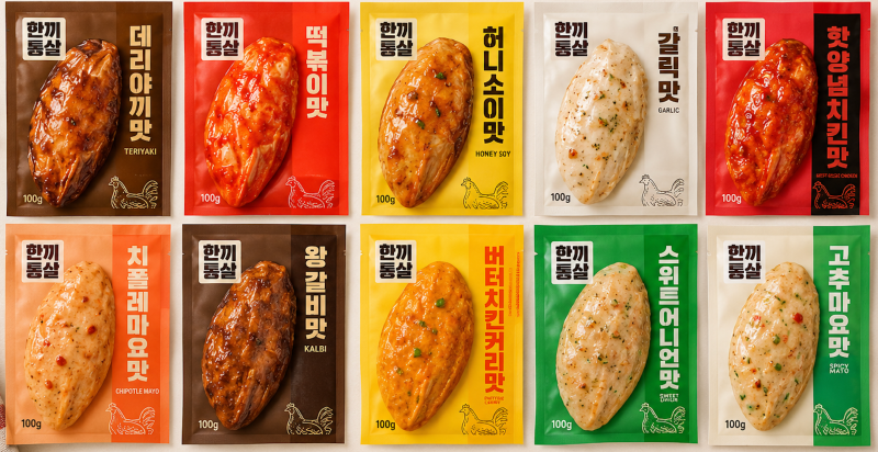 [내돈내산] 한끼통살 소스 통 닭가슴살 BEST세트 10개입 후기｜다이어트 닭가슴살 추천