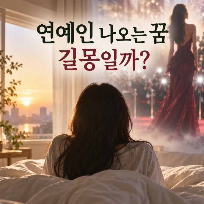 연예인 나오는 꿈 해몽, 만나고 대화하는 꿈은 길몽일까?