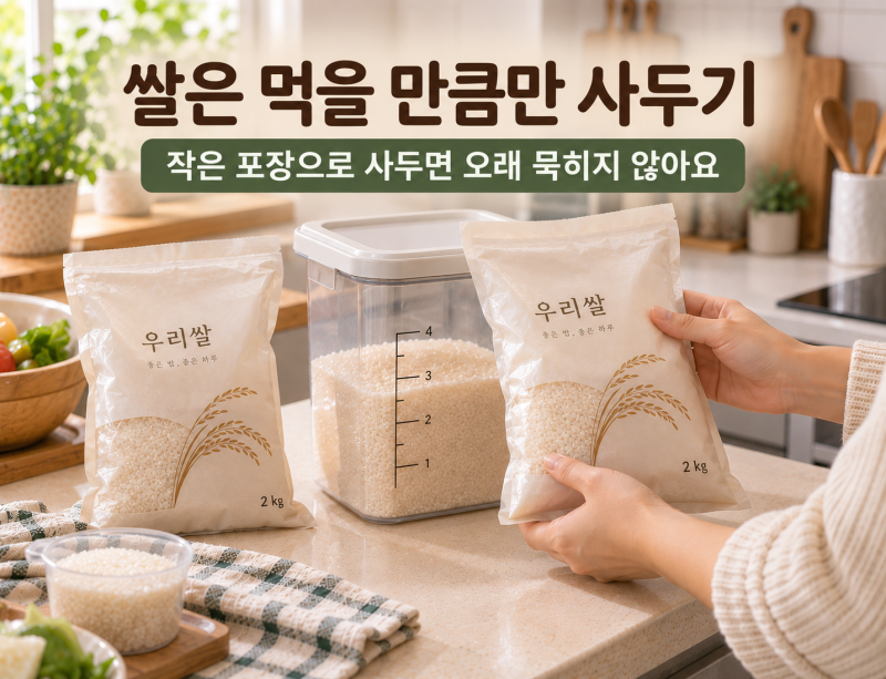 쌀벌레 안 생기게 보관하려면, 쌀통부터 이렇게 관리하세요