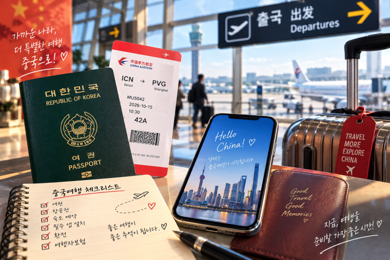 중국 여행 준비, 출국 전에 꼭 해야 할 것 10가지｜1/12