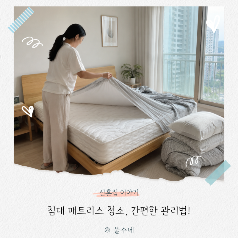 침대 매트리스 청소, “몇 년째 방치하고 계셨나요?” 진드기 줄이는 세탁 관리법