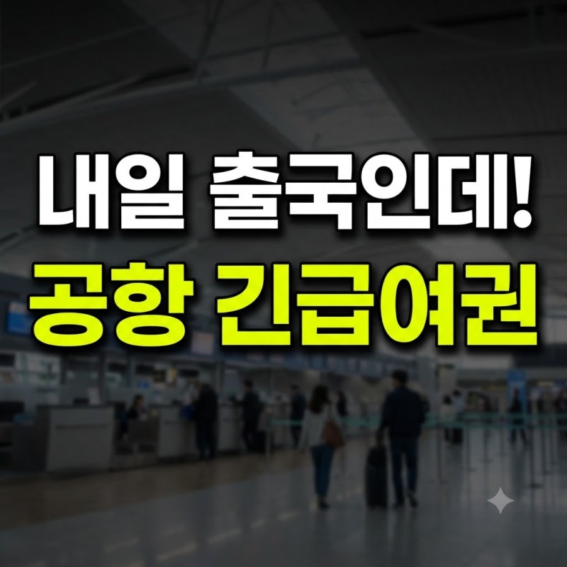 내일 비행기인데 여권 만료? 공항 긴급여권 당일 발급받는 현실적인 방법