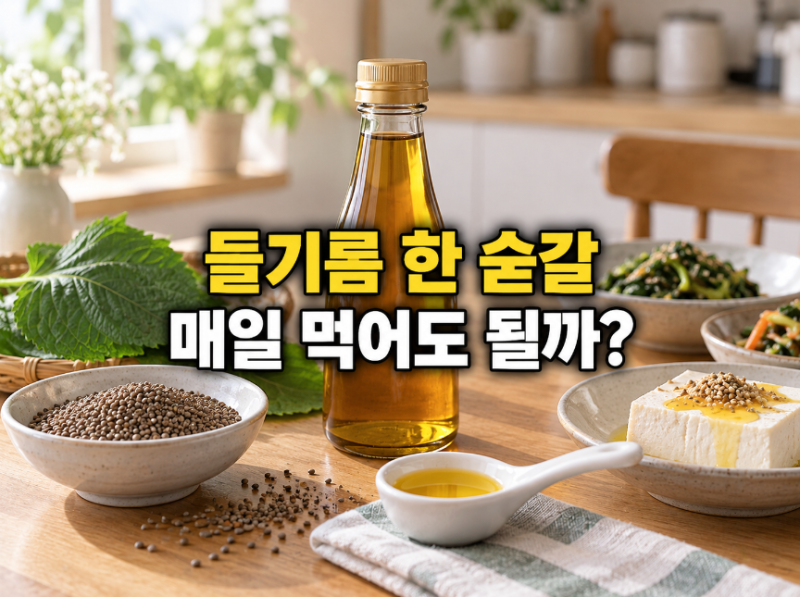 들기름 효능, 하루 한 숟갈 공복에 먹어도 될까? 보관법까지