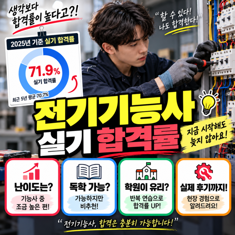 전기기능사 실기 합격률? 실제 합격자가 말하는 비결!