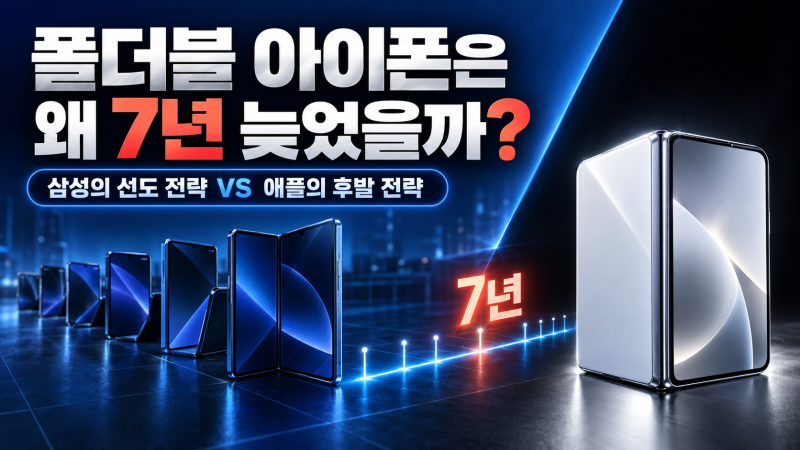 폴더블 아이폰은 왜 삼성보다 7년 늦었을까｜갤럭시 Z 폴드8과 애플의 전략