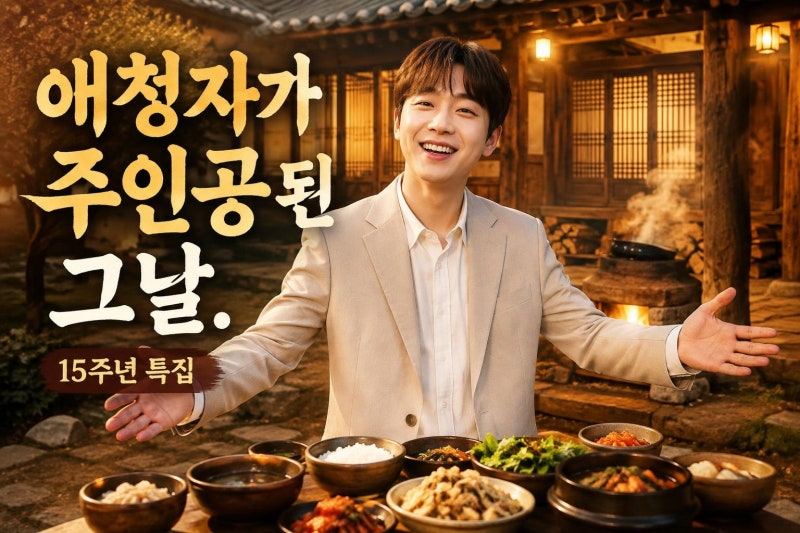 이찬원 한국인의 밥상 15주년 출연, 애청자에서 밥상 동료가 된 이유