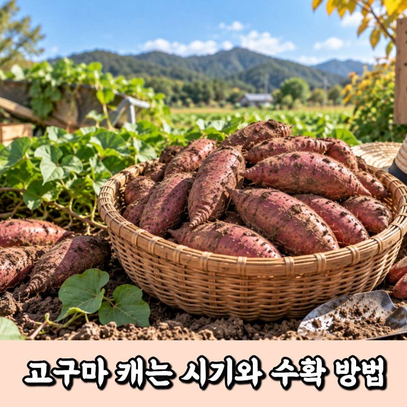 고구마 수확시기 언제? 고구마 캐는 시기와 수확 방법