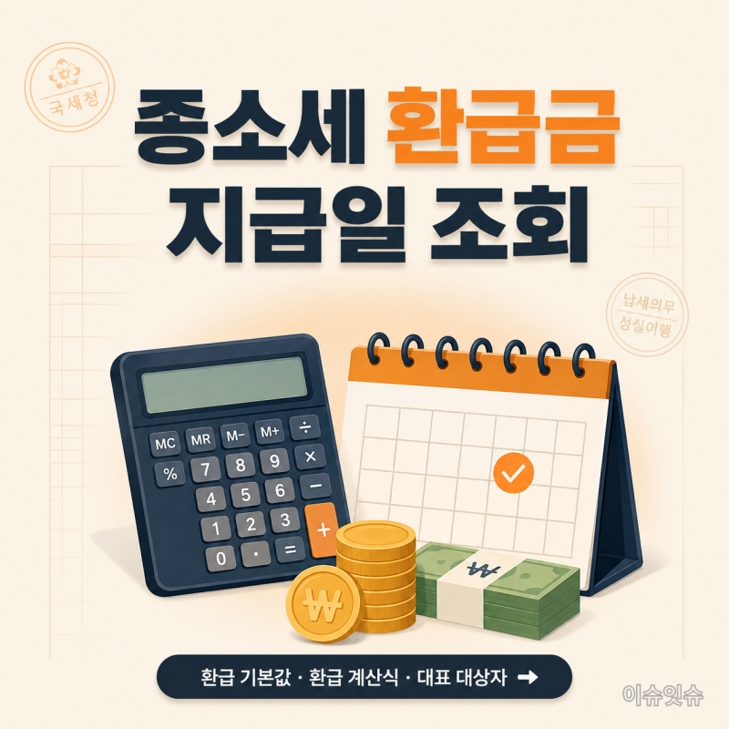 종합소득세 환급금 뜻부터 지급일 조회, 신청까지 절차