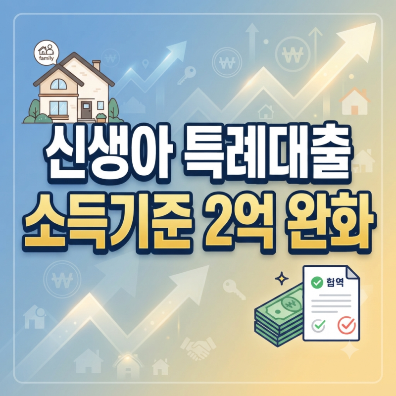 신생아 특례 디딤돌 대출 부부합산 소득 기준 완화 시행 대상·조건·신청방법 정리