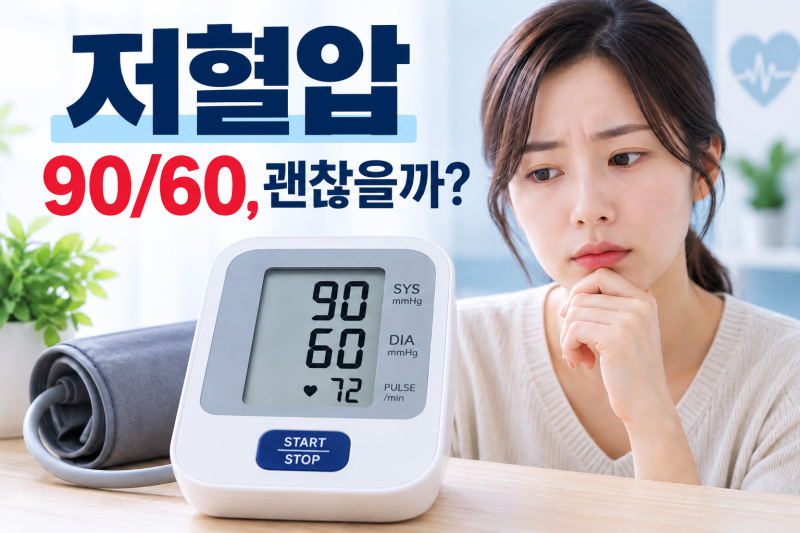 혈압이 90/60이면 위험할까? 저혈압 증상·원인·대처법 알아보기