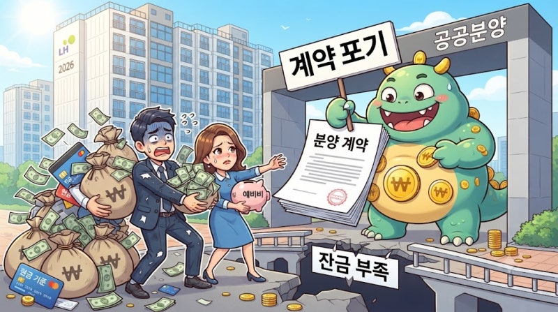잔금대출이 부족하면 공공분양 계약을 포기해야 할까? 2026년 결과를 가르는 현금 기준
