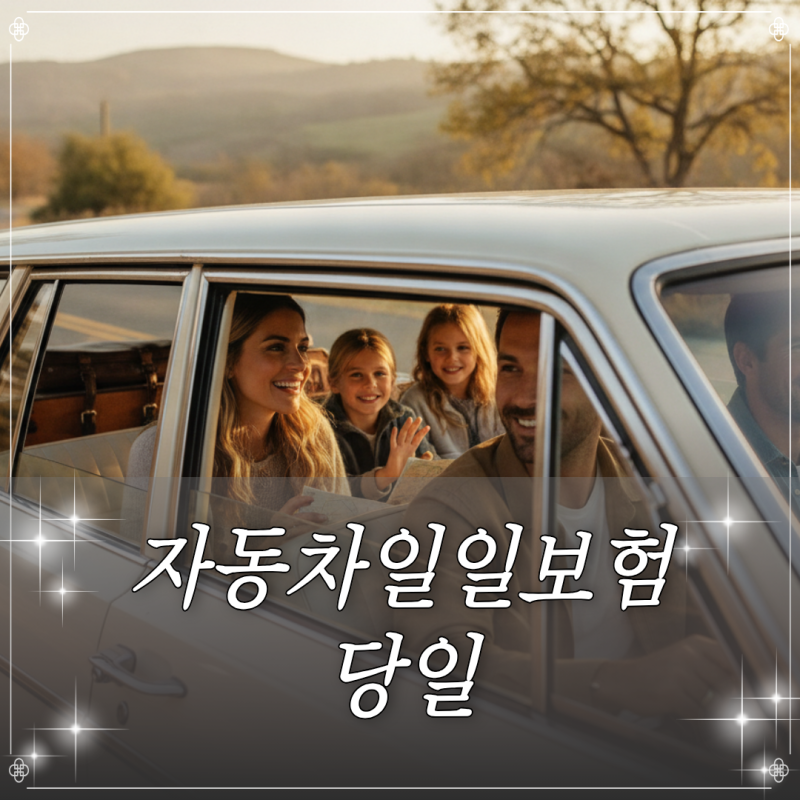 자동차일일보험 당일 가입 시 효력 발생 시점과 주의사항