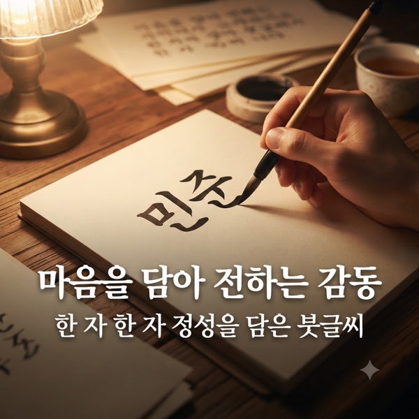 "인쇄물인 줄 알았대요!" 손글씨로 완성하는 세상에 하나뿐인 청첩장