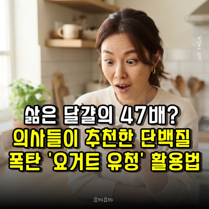 삶은 달걀의 47배? 의사들이 추천한 단백질 폭탄 '요거트 유청' 활용법