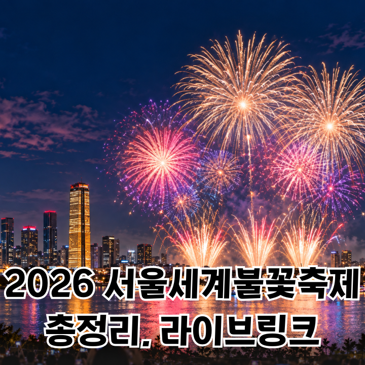 2026 서울세계불꽃축제 오늘 개최! 교통통제·지하철·숨은 명당 총정리, 라이브링크까지