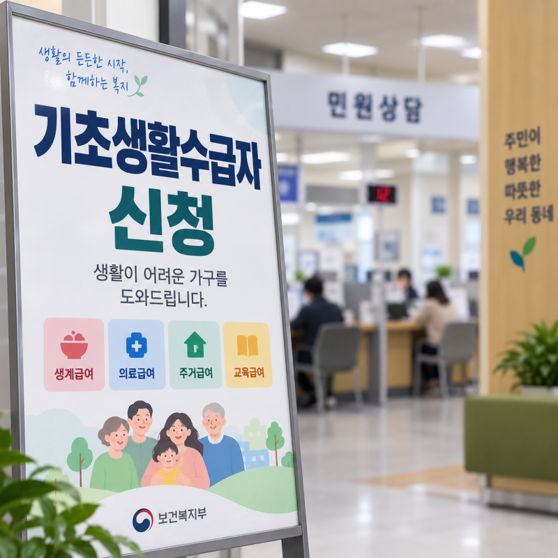 "나도 해당될까?" 기초생활수급자 조건 및 혜택, 신청 방법 알아보니
