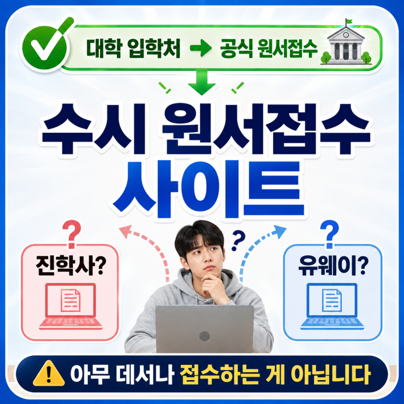 수시 원서접수 사이트, 진학사·유웨이 아무 데서나 넣으면 될까?