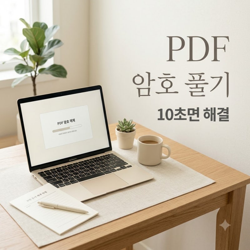 "이걸 왜 몰랐지?" 설치 없이 PDF비밀번호해제 하는 가장 쉬운 방법