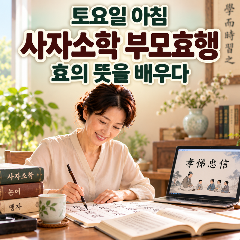 사자소학 부모효행｜디맹칼리지 부모님의 은혜와 효의 의미