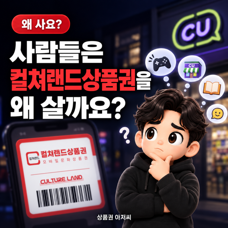 사람들은 컬쳐랜드상품권을 왜 살까요? 7% 할인부터 생활비 절약까지