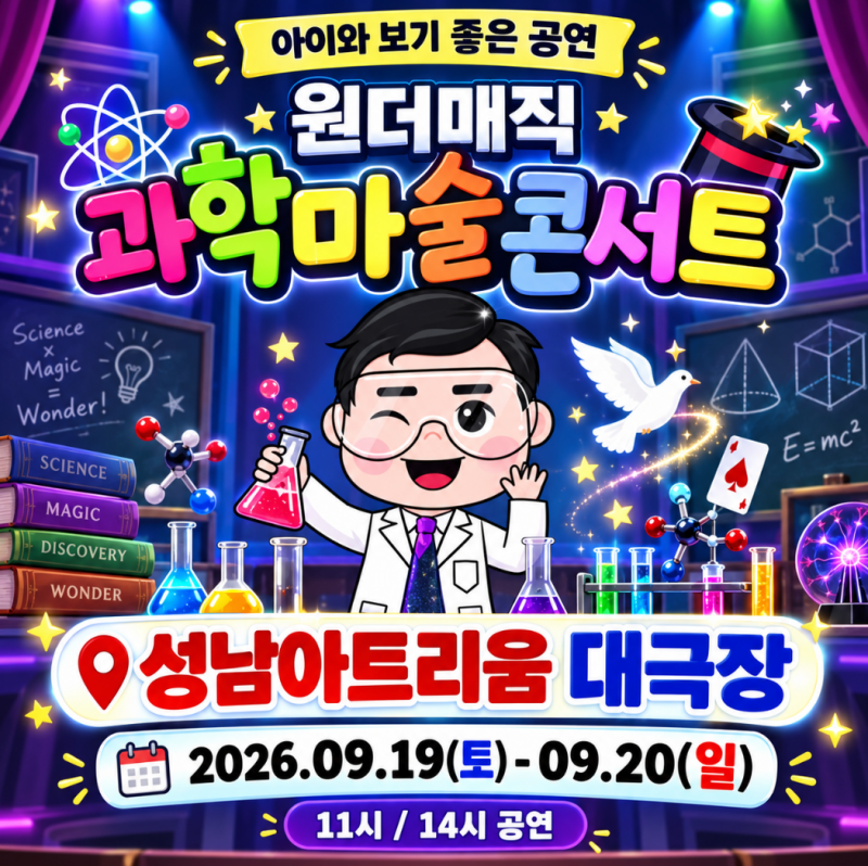 Science Magic Show for Kids in Seongnam: Eagerly Awaiting Wonder Magic Original Science Magic Concert Season 1!