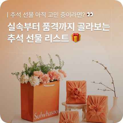 아모레퍼시픽 추석선물 추천리스트 | 설화수, 헤라, 홀리추얼 5만원대~ 프리미엄 라인