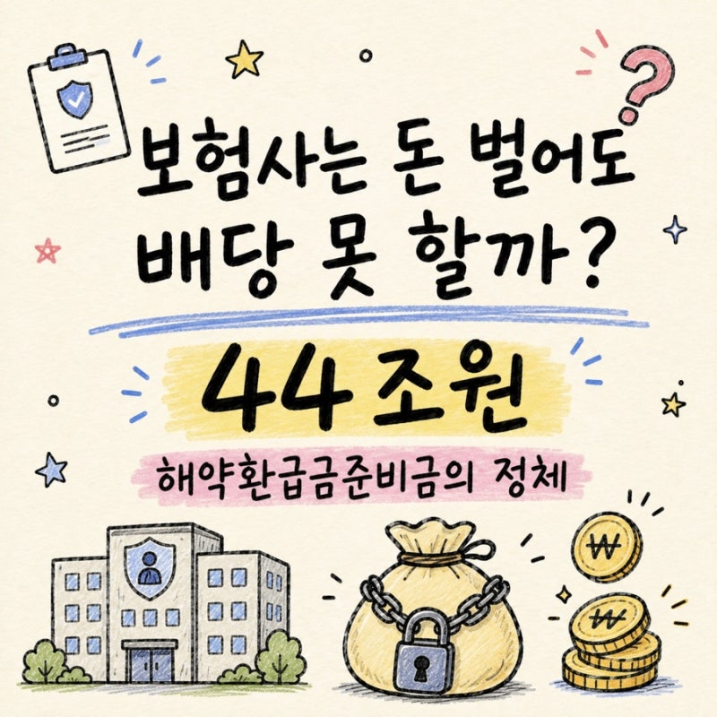 보험사는 돈 많이 벌었는데 왜 마음대로 배당 못 할까? 44조원 ‘해약환급금준비금’의 정체