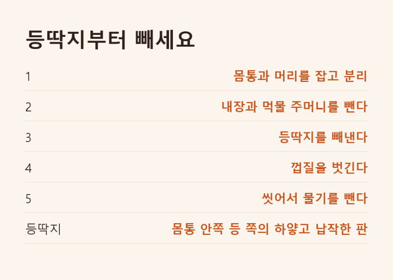 갑오징어 손질 순서만 바꾸면 먹물이 안 터집니다