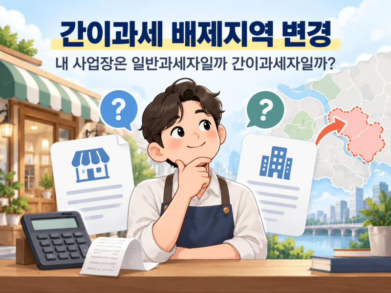 간이과세 배제지역 변경/내 사업장은 일반과세자일까 간이과세자일까?