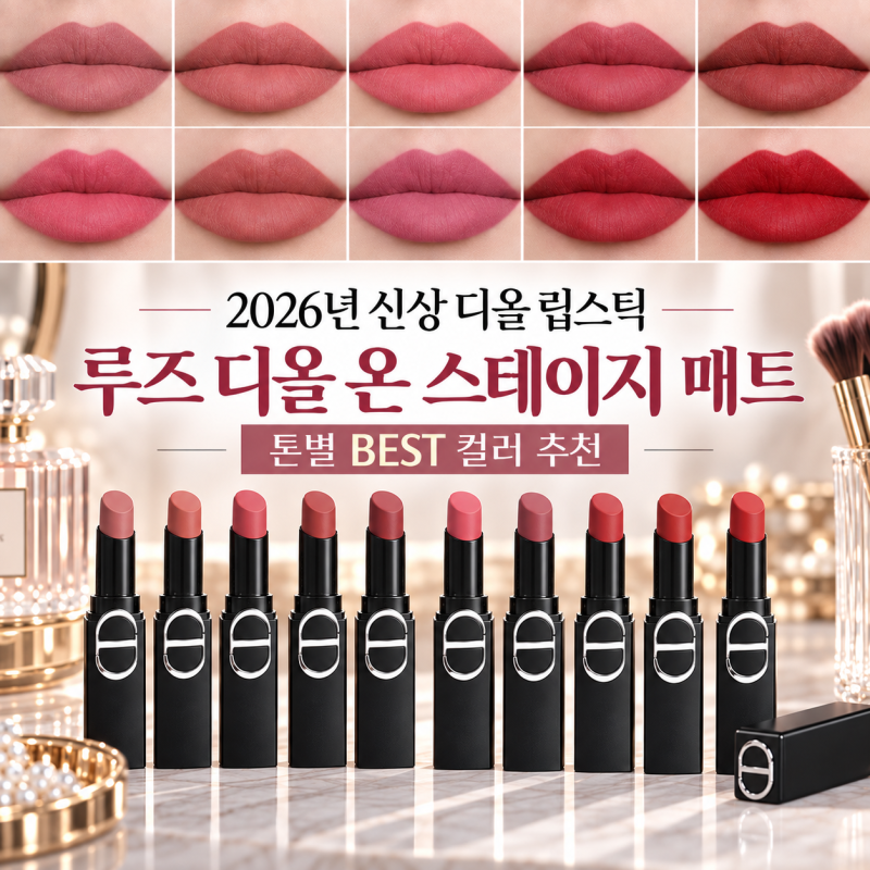 2026년 신상 디올 립스틱 루즈 디올 온 스테이지 매트 전색상 퍼컬 톤별 BEST컬러 추천