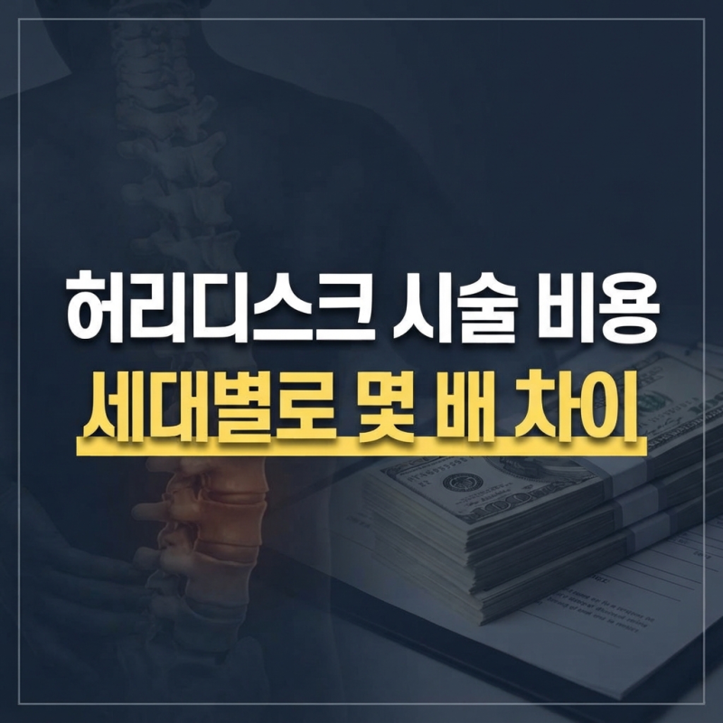허리디스크 시술 비용, 실손보험으로 얼마나 돌려받을 수 있을까요