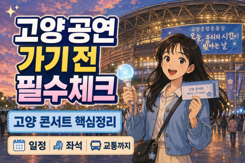 2026 임영웅 콘서트 IM HERO THE STADIUM 2 고양 오늘·내일 가기 전 꼭 볼 일정, 좌석, 교통 체크