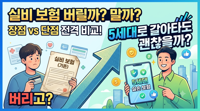 지금 갖고 있는 실비 버리고 5세대로 갈아타도 괜찮을까?