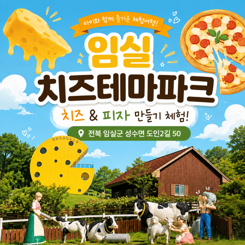 임실치즈테마파크 아이와 가볼만한곳｜치즈, 피자 만들기 체험부터 키즈카페까지 (주차, 시....