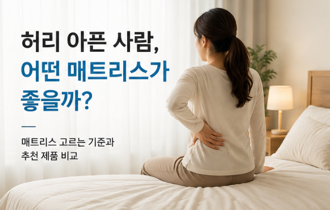 허리 아픈 사람 매트리스 추천｜무조건 딱딱한 침대가 좋을까?