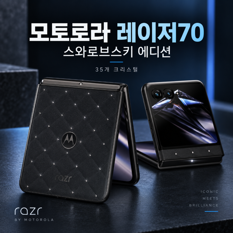 모토로라 레이저70 스와로브스키 공개, 35개 크리스털에 899달러?