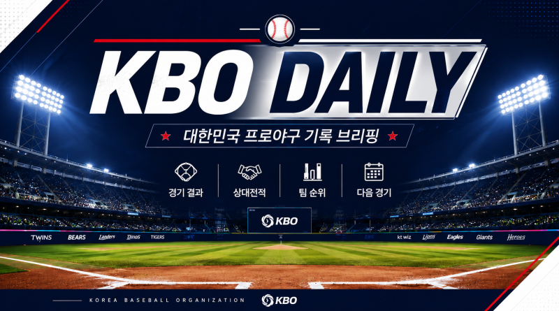 ⚾ KBO DAILY | 2026년9월6일(일) 경기결과 정리