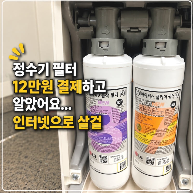LG 정수기 필터 교체 방법 어렵지않아요! (주의사항, 시기, 구매처, 가격꿀팁)