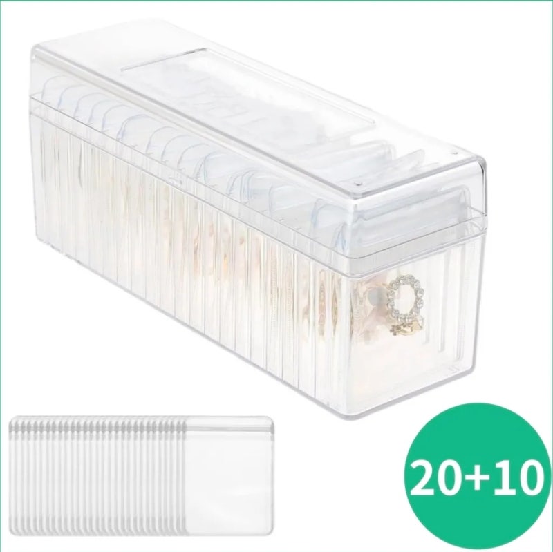주얼리 변색 방지 악세사리 보관함 + PVC 밀봉백, 1세트,단일