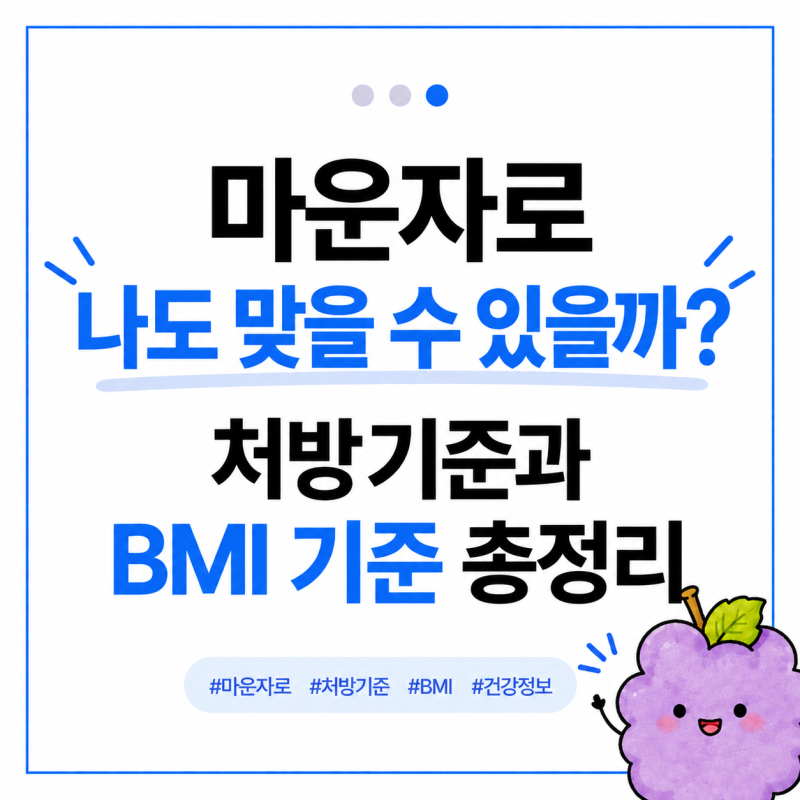 마운자로 처방 기준 총정리, BMI 27 이상이면 가능할까?