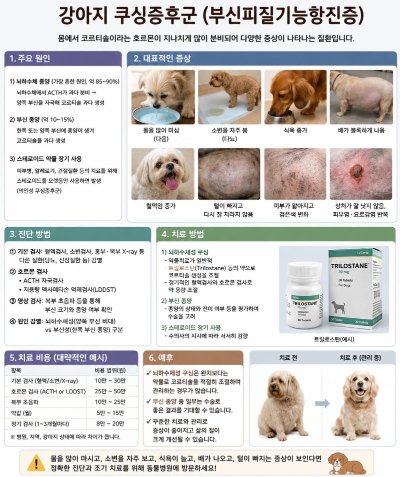 무심코 지나치기 쉬운 강아지 쿠싱증후군