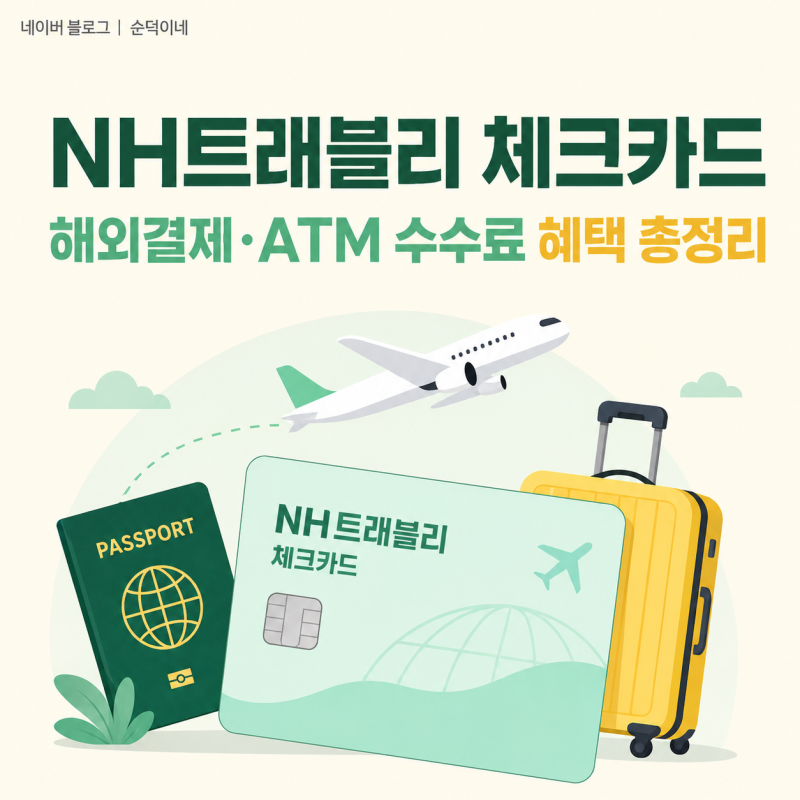 NH트래블리 체크카드 총정리｜해외결제·ATM·공항라운지 혜택