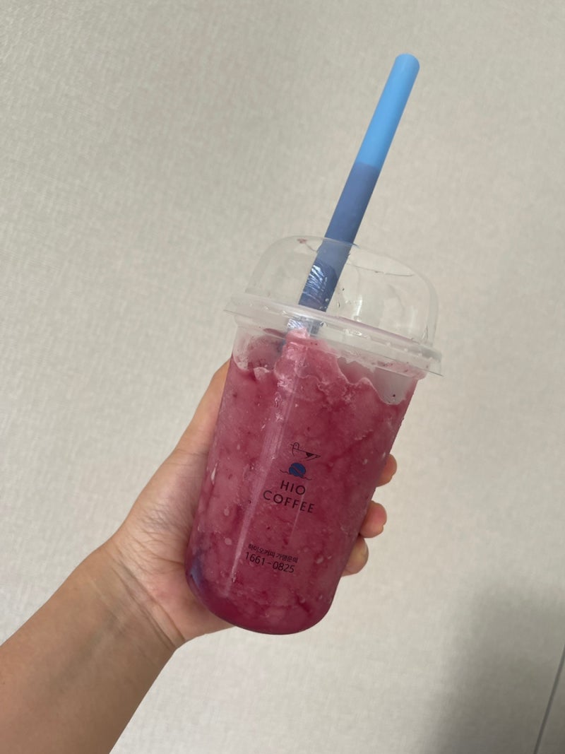 하이오커피 신메뉴 포도젤리쉬, 골드키위주스