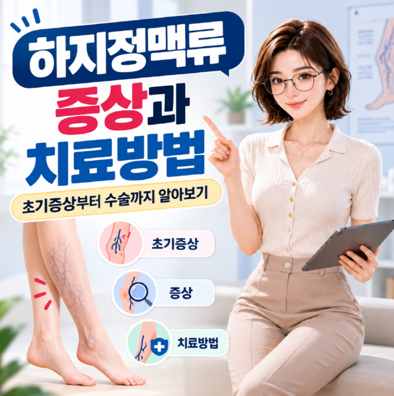 하지정맥류 증상과 치료방법｜초기증상부터 수술까지 알아보기