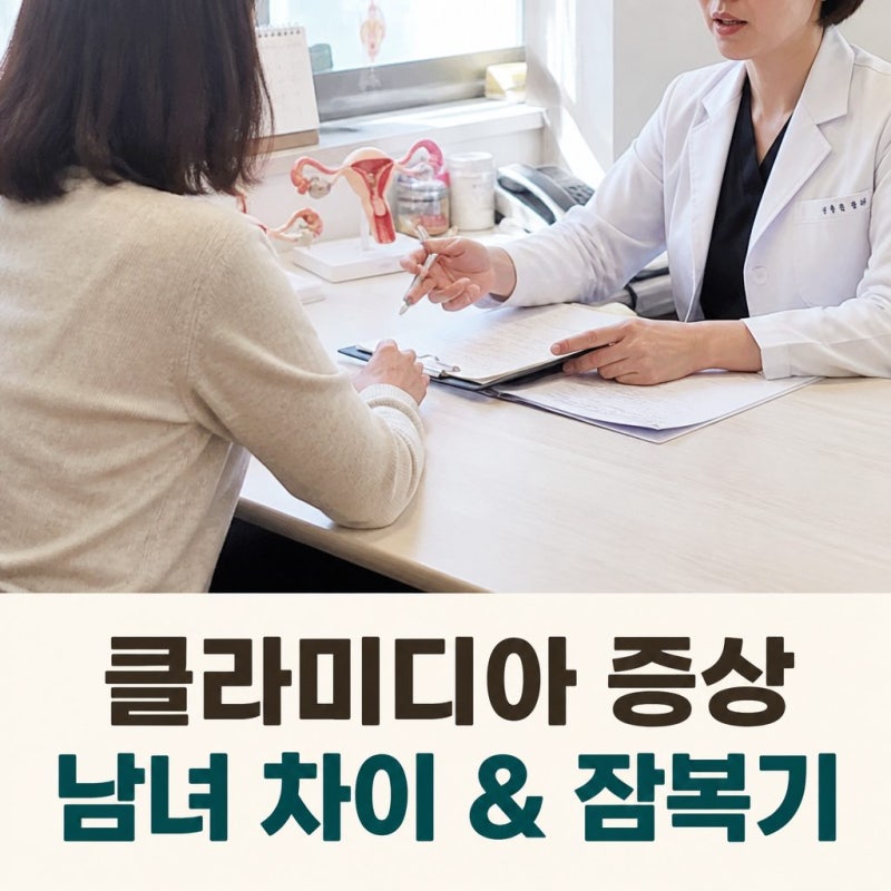클라미디아 증상 어떤 게 있을까? 남자 여자 차이와 잠복기 정리