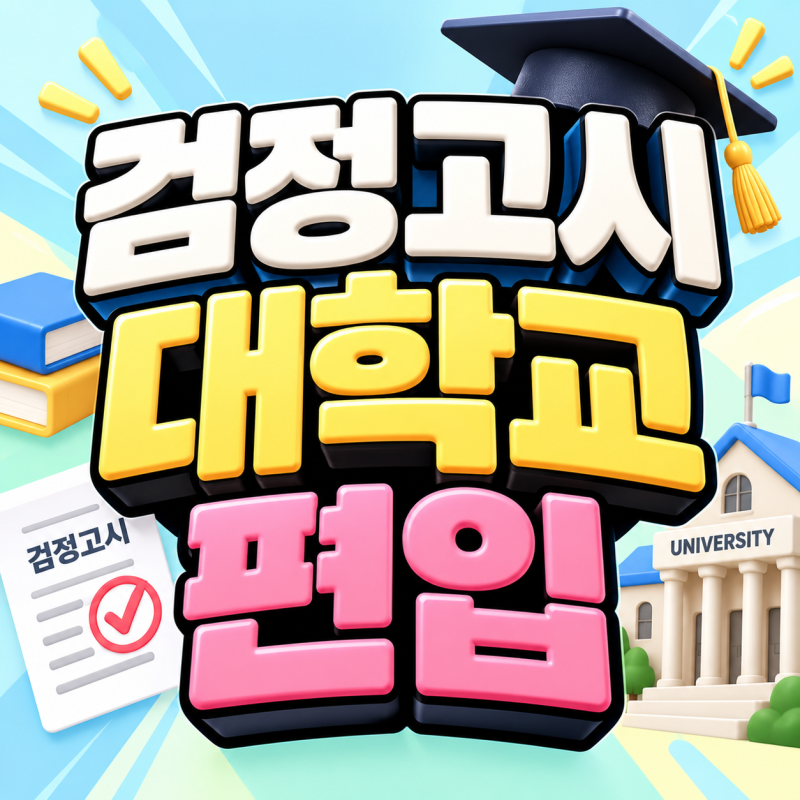 검정고시 대학 편입, 수능 대신 선택한 인서울 대학교 진학 방법