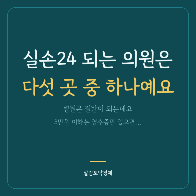 실손24, 동네 의원은 다섯 곳 중 하나만 돼요 ｜ 병원 55.2%·의원 19.3%·실비보험청구 서류