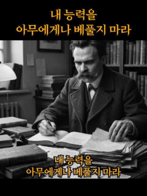 내 능력을 아무에게나 베풀지 마라